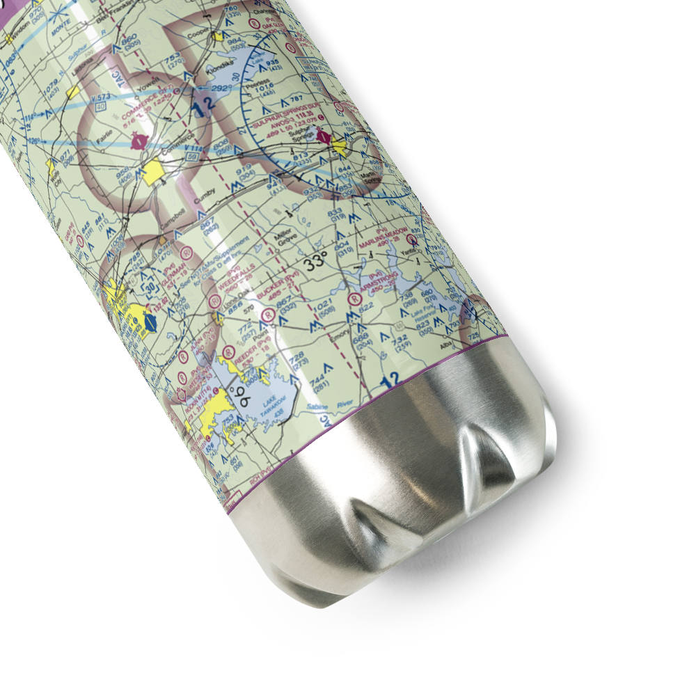 Morris Manor Airport (TA06) VFR Sectional Water Bottle 