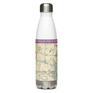 Travis Field Airport (TA16) VFR Sectional Water Bottle