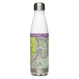 Sunset Airport (TA18) VFR Sectional Water Bottle