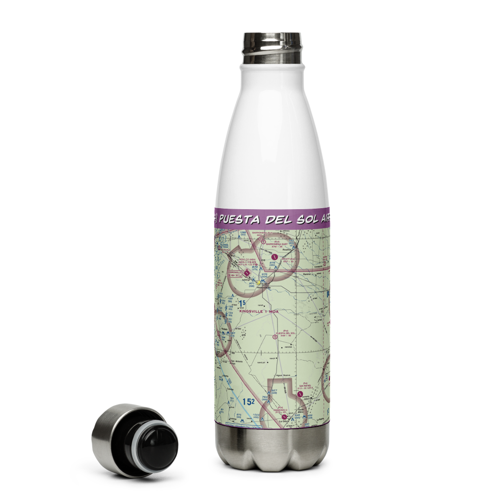 Puesta del Sol Airport (TA44) VFR Sectional Water Bottle 