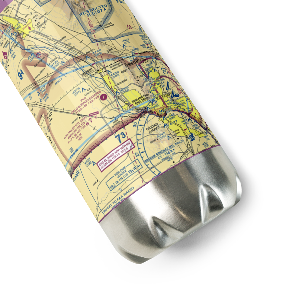 Cielo Dorado Estates Airport (NM05) VFR Sectional Water Bottle 