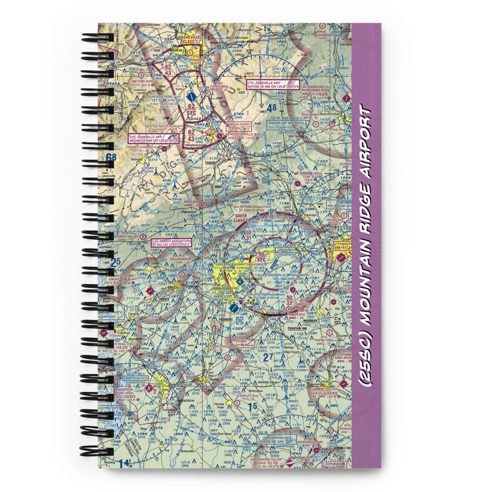 Mountain Ridge Airport (25SC) VFR Sectional Notebook 