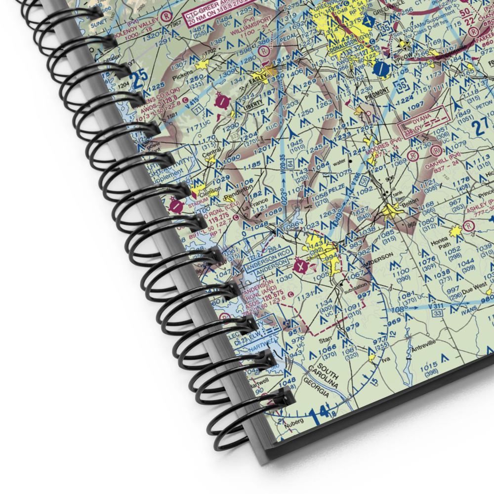 Mountain Ridge Airport (25SC) VFR Sectional Notebook 