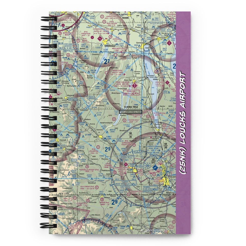 Loucks Airport (25NK) VFR Sectional Notebook 