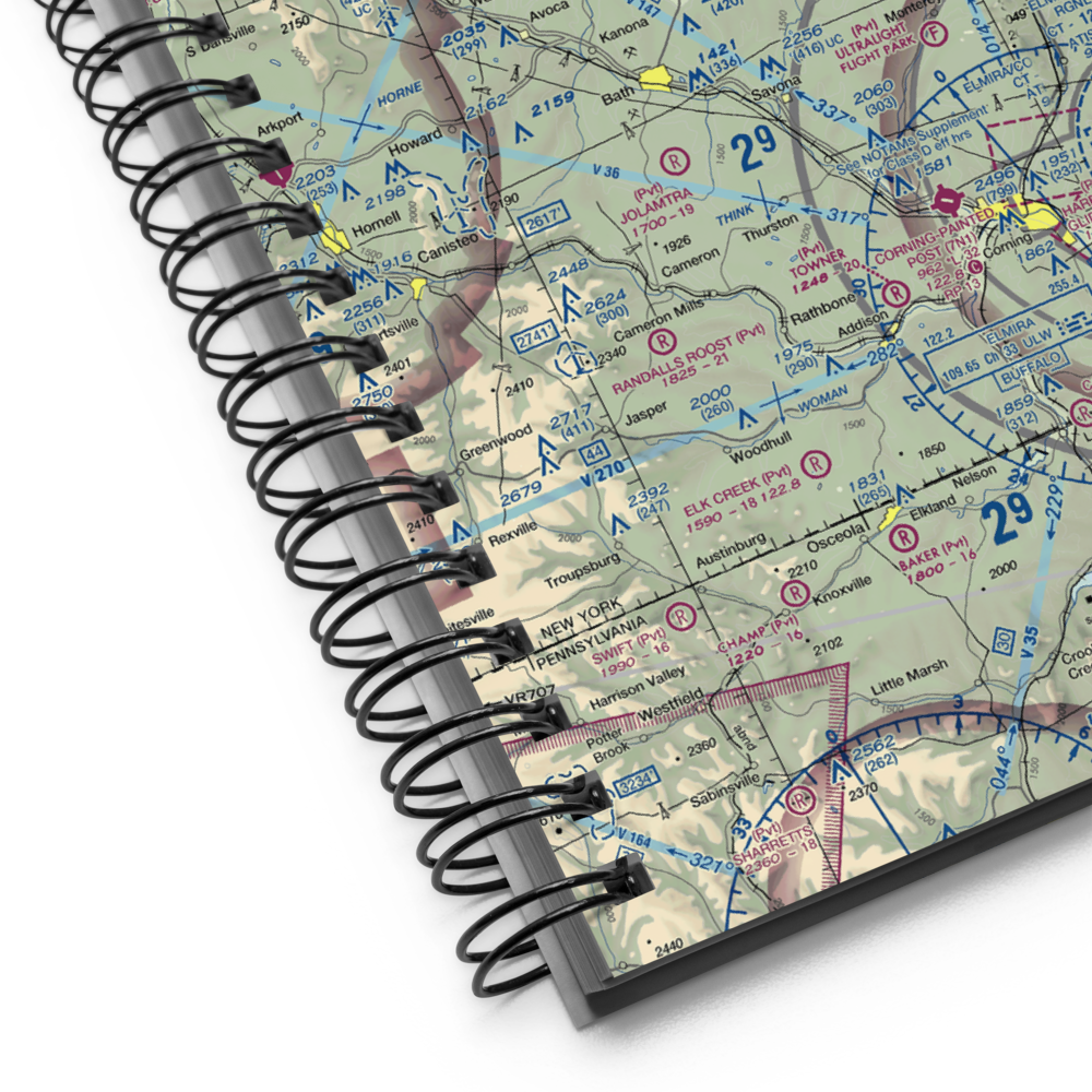 Loucks Airport (25NK) VFR Sectional Notebook 