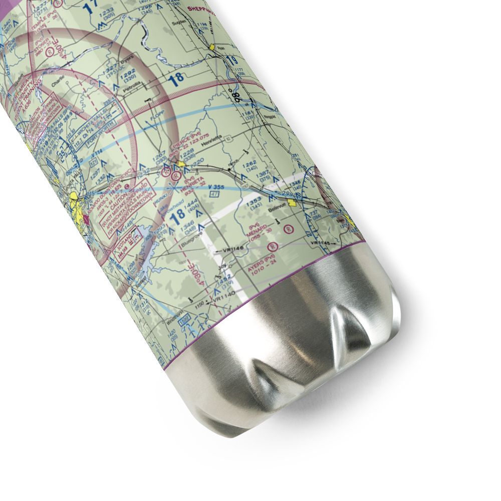 Pierce Airport (TE10) VFR Sectional Water Bottle 