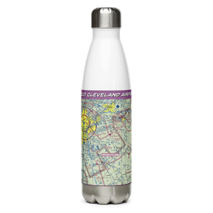 Cleveland Airport (TE12) VFR Sectional Water Bottle