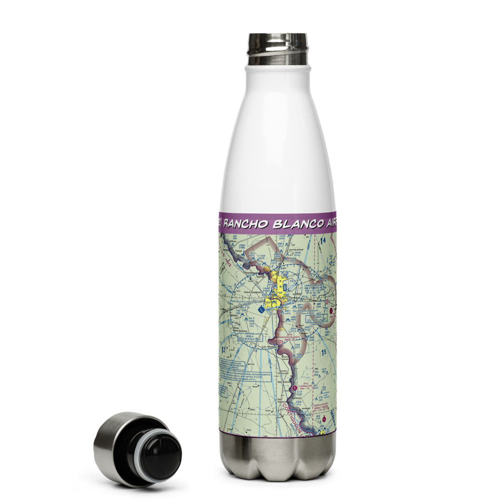 Rancho Blanco Airport (TE32) VFR Sectional Water Bottle 