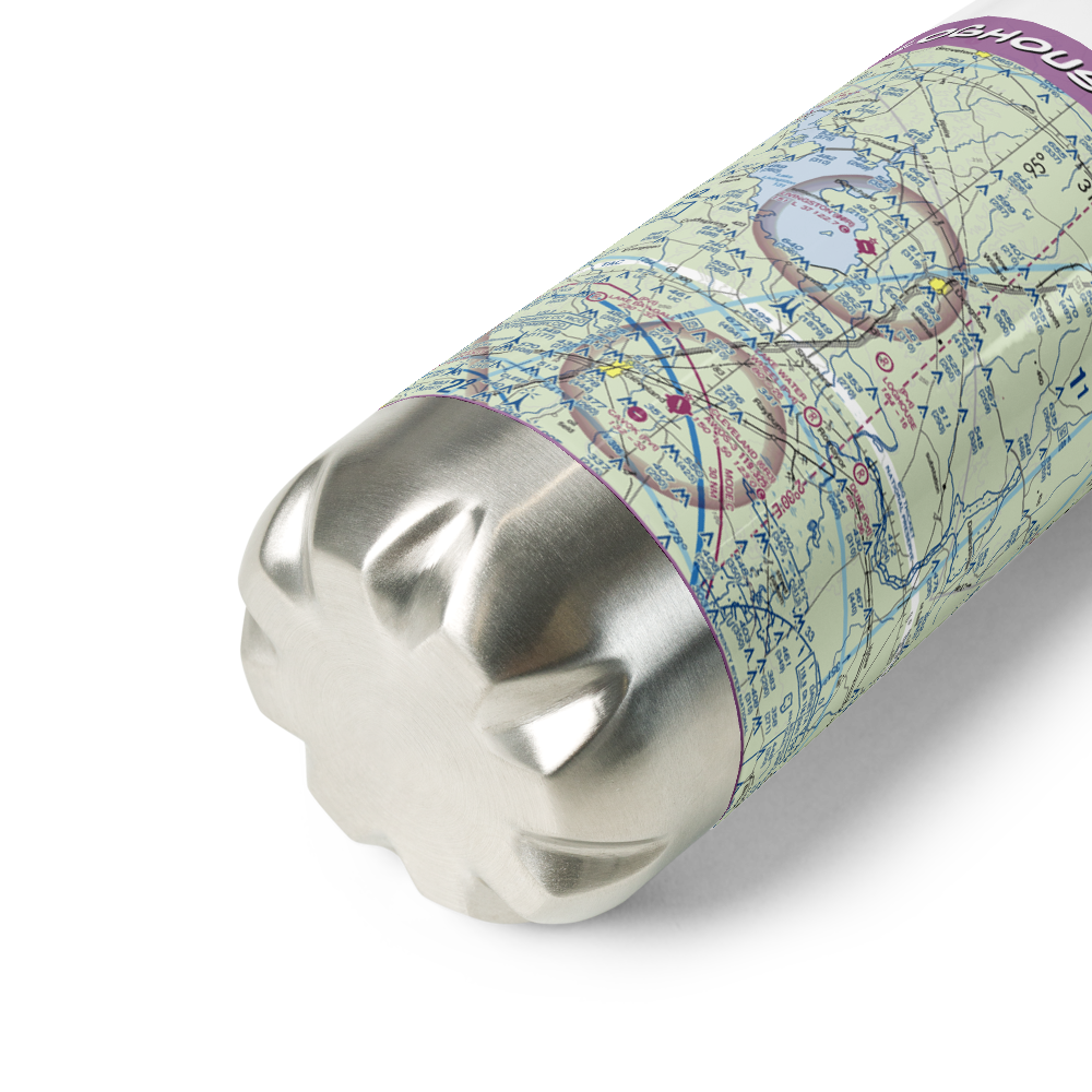 Loghouse /Stol/ STOLport (TE38) VFR Sectional Water Bottle 