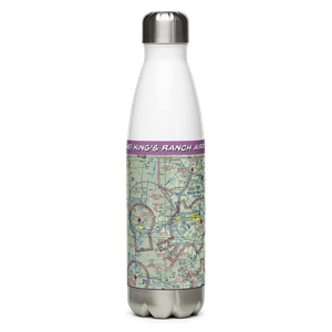King's Ranch Airport (TE48) VFR Sectional Water Bottle