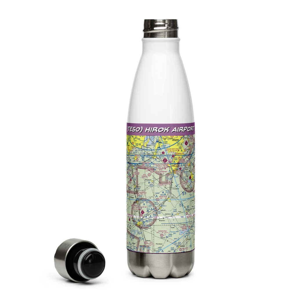 Hirok Airport (TE50) VFR Sectional Water Bottle 