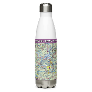 Nuggs Flying M Airport (TE68) VFR Sectional Water Bottle