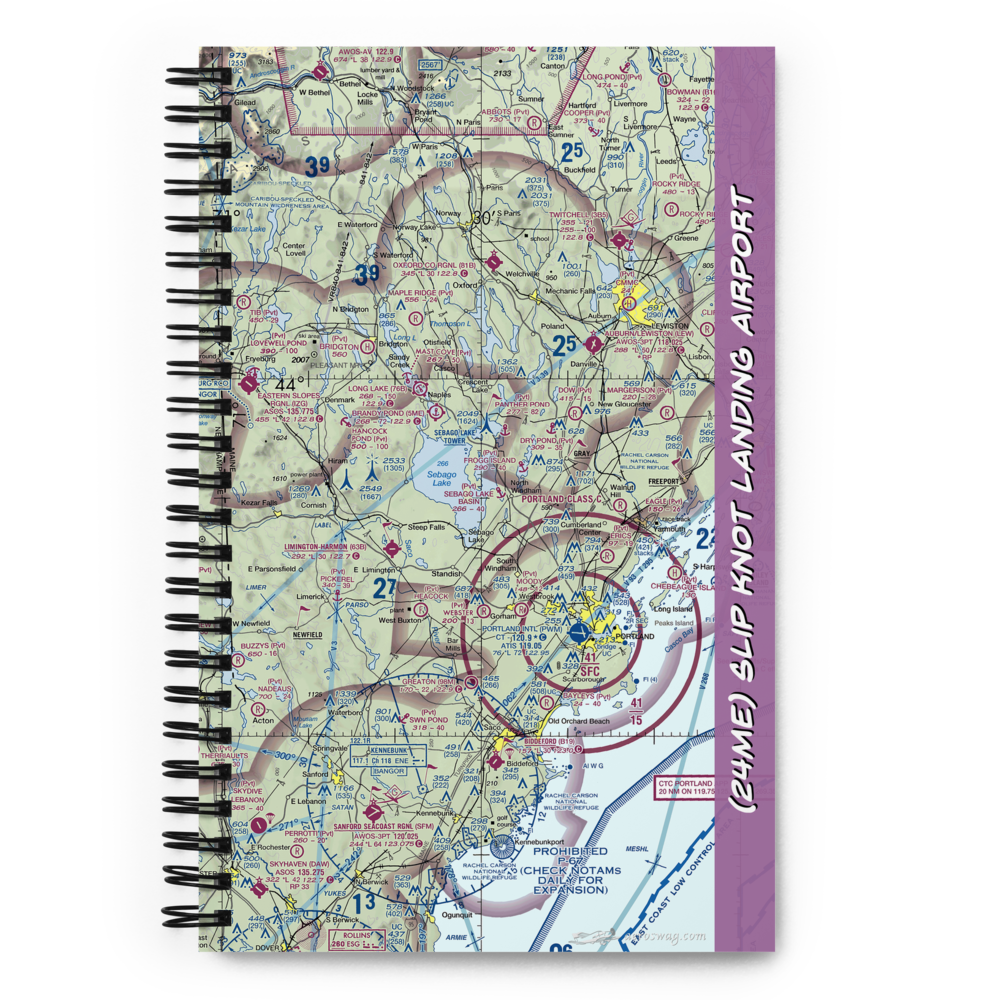 Slip Knot Landing Airport (24ME) VFR Sectional Notebook 