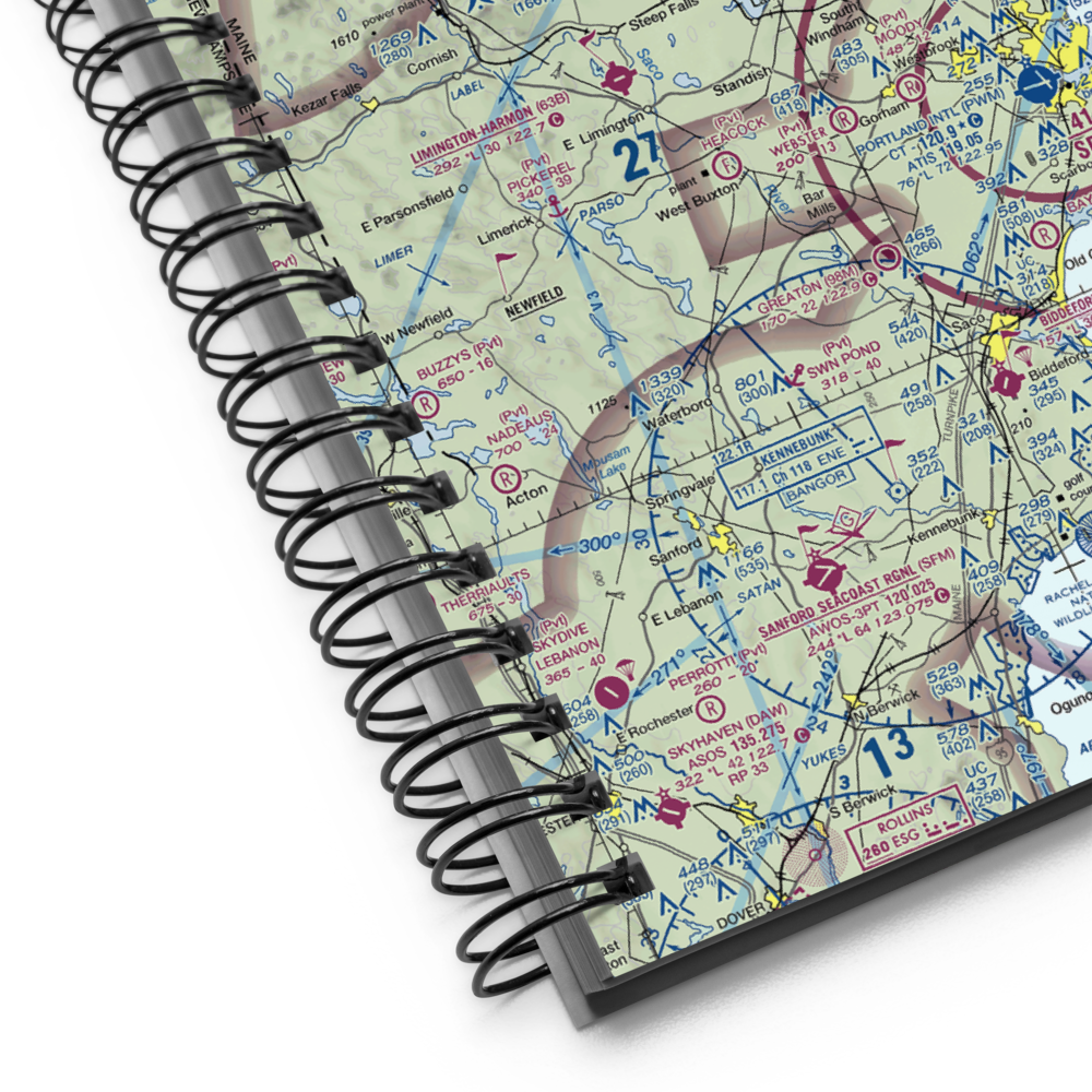 Slip Knot Landing Airport (24ME) VFR Sectional Notebook 