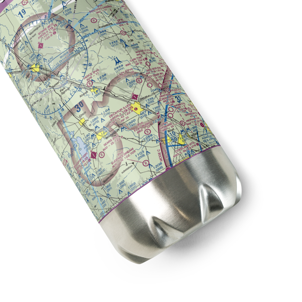 Vance Field (TE76) VFR Sectional Water Bottle 