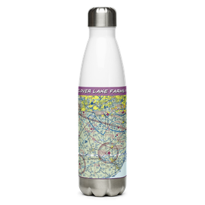 Clover Lake Farms Airport (TE77) VFR Sectional Water Bottle