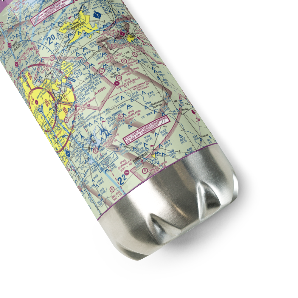 Heritage Airfield (TE86) VFR Sectional Water Bottle 