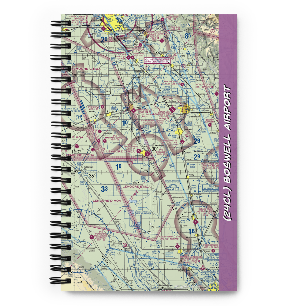 Boswell Airport (24CL) VFR Sectional Notebook 