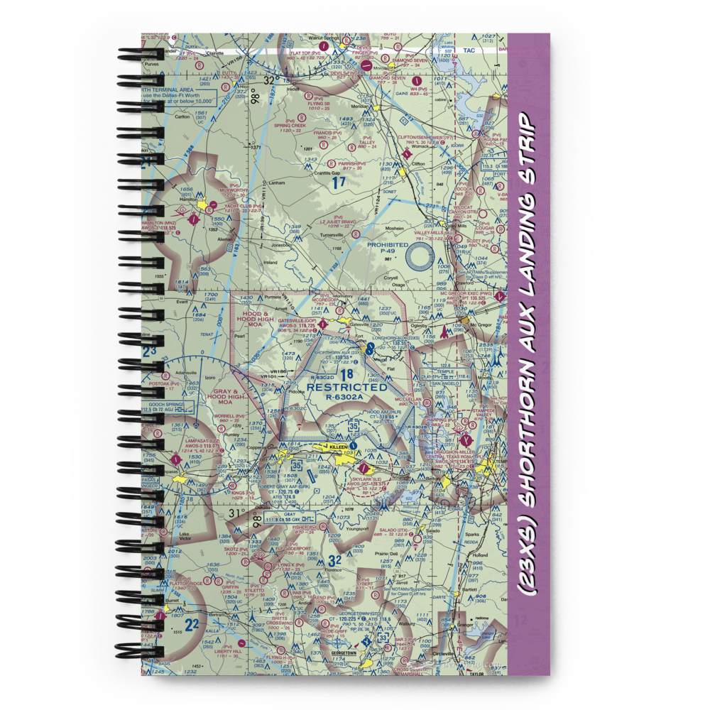 Shorthorn Aux Landing Strip (23XS) VFR Sectional Notebook 