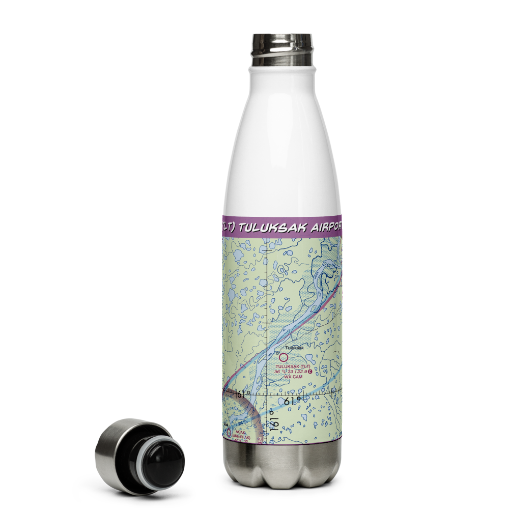 Tuluksak Airport (TLT) VFR Sectional Water Bottle 