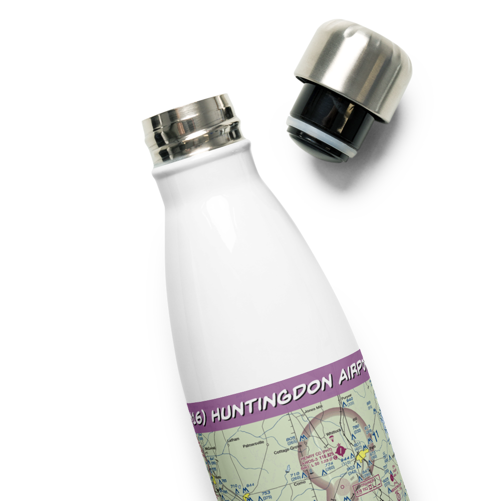 Huntingdon Airport (TN16) VFR Sectional Water Bottle 