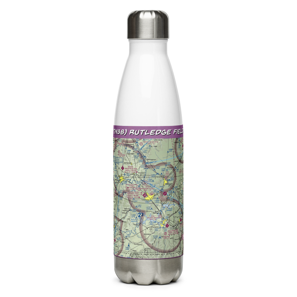 Rutledge Field (TN38) VFR Sectional Water Bottle 