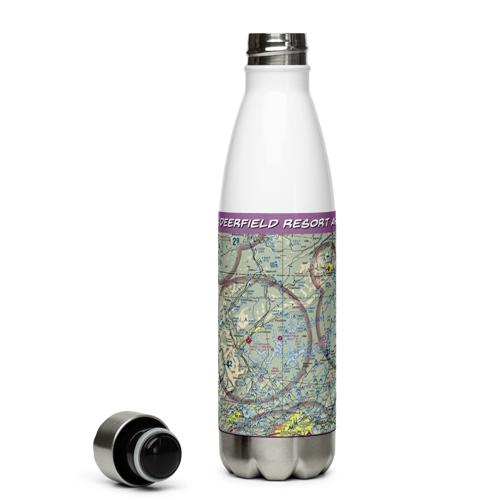 Deerfield Resort Airport (TN44) VFR Sectional Water Bottle 