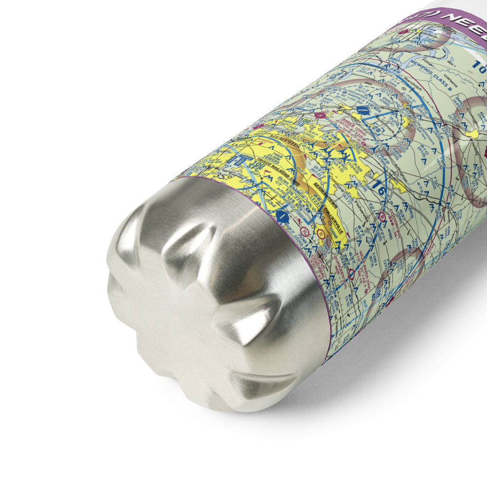 Needham's Airport (TN47) VFR Sectional Water Bottle 