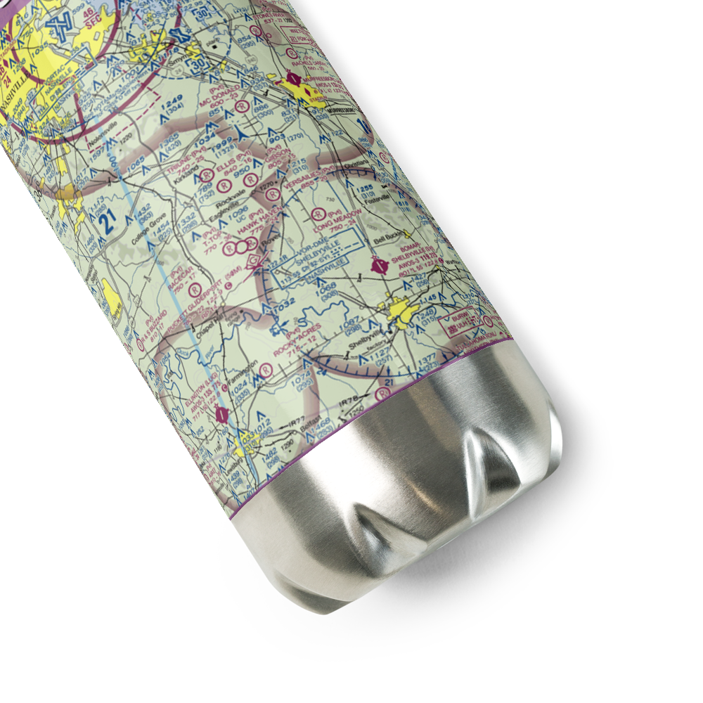 Gibson STOLport (TN68) VFR Sectional Water Bottle 
