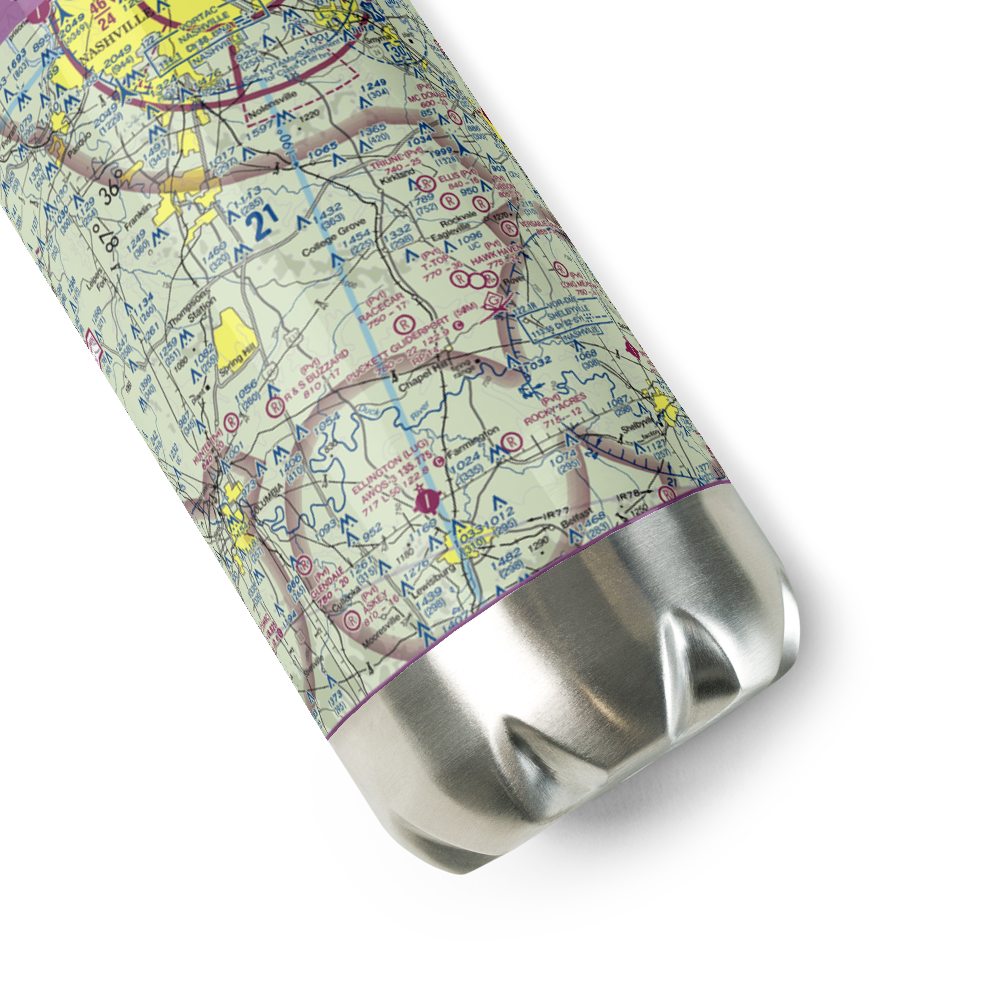 Shultz Airport (TN81) VFR Sectional Water Bottle 