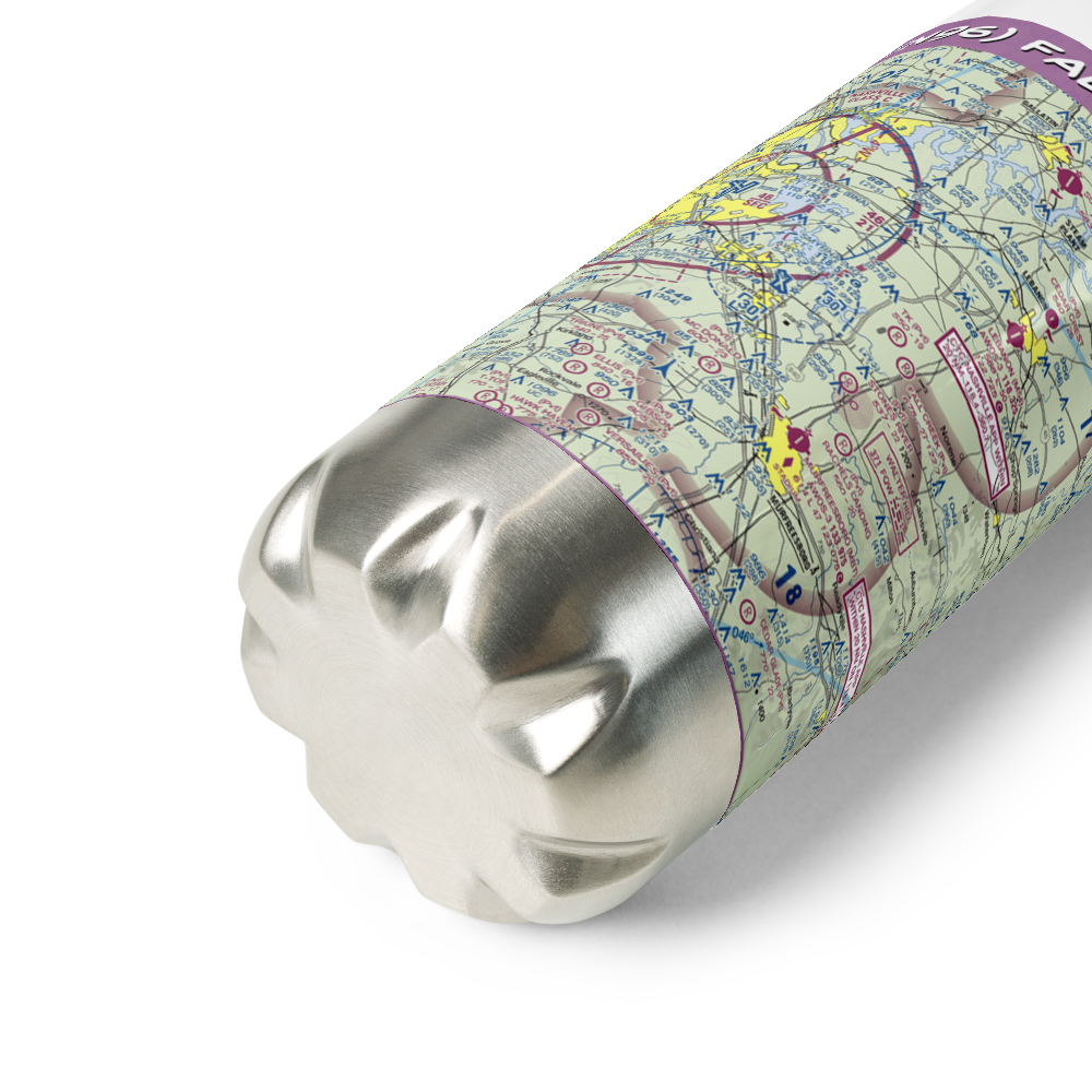 Fall Creek Field (TN96) VFR Sectional Water Bottle 