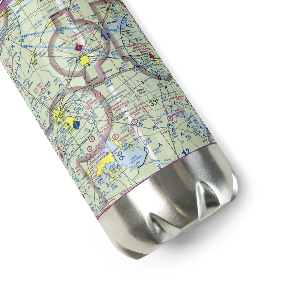 Glenmar Airport (TS11) VFR Sectional Water Bottle 