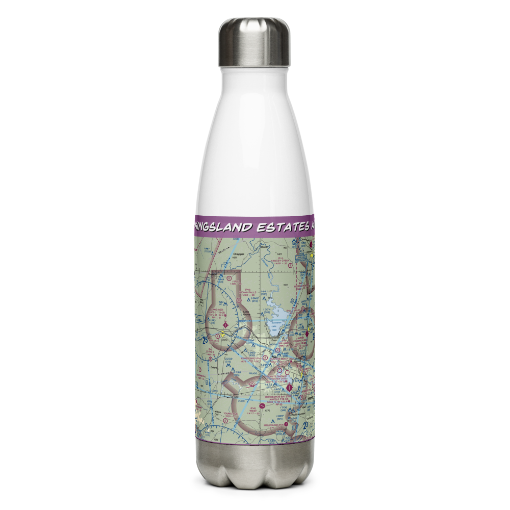 Kingsland Estates Airport (TS18) VFR Sectional Water Bottle 
