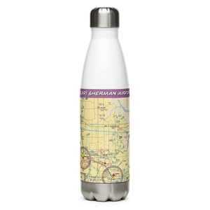 Sherman Airport (TS39) VFR Sectional Water Bottle