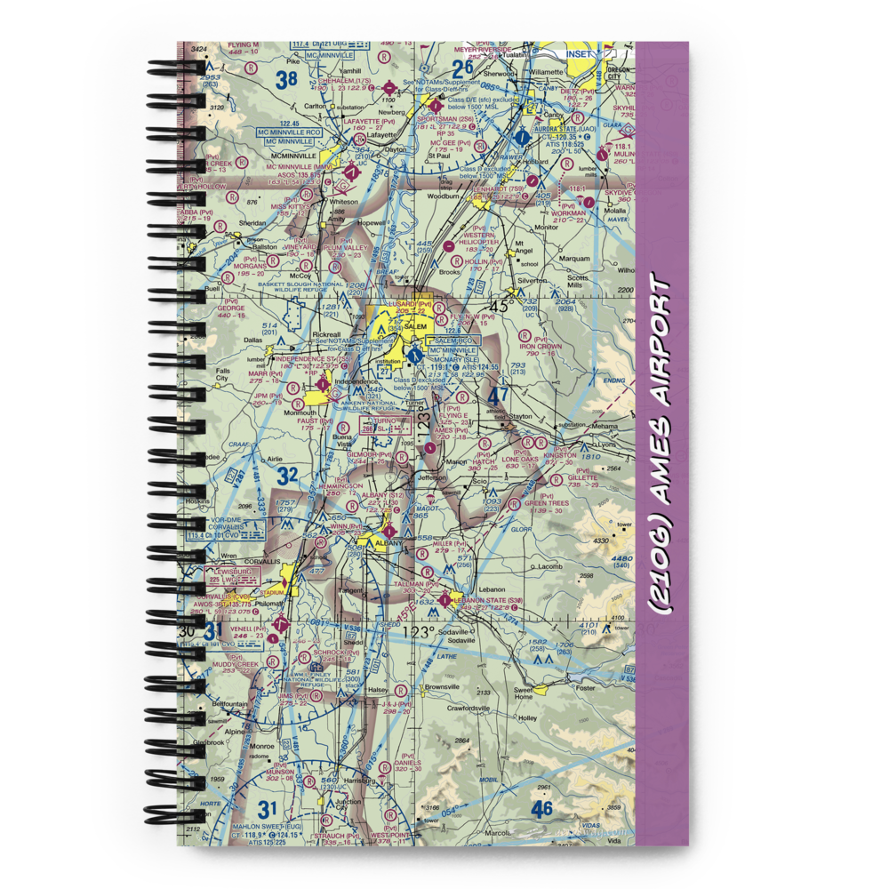 Ames Airport (21OG) VFR Sectional Notebook 