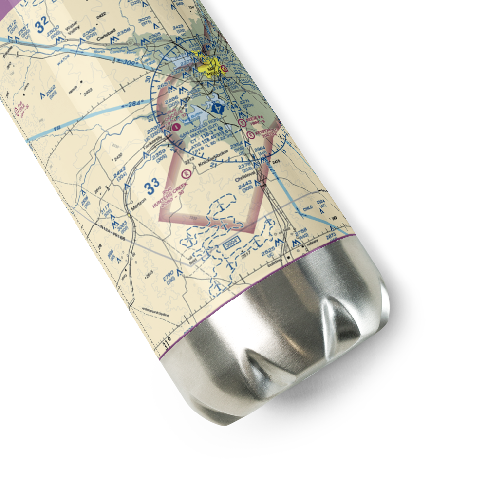 Ducote Airpark (TS65) VFR Sectional Water Bottle 