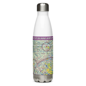 Glass Airport (TS74) VFR Sectional Water Bottle