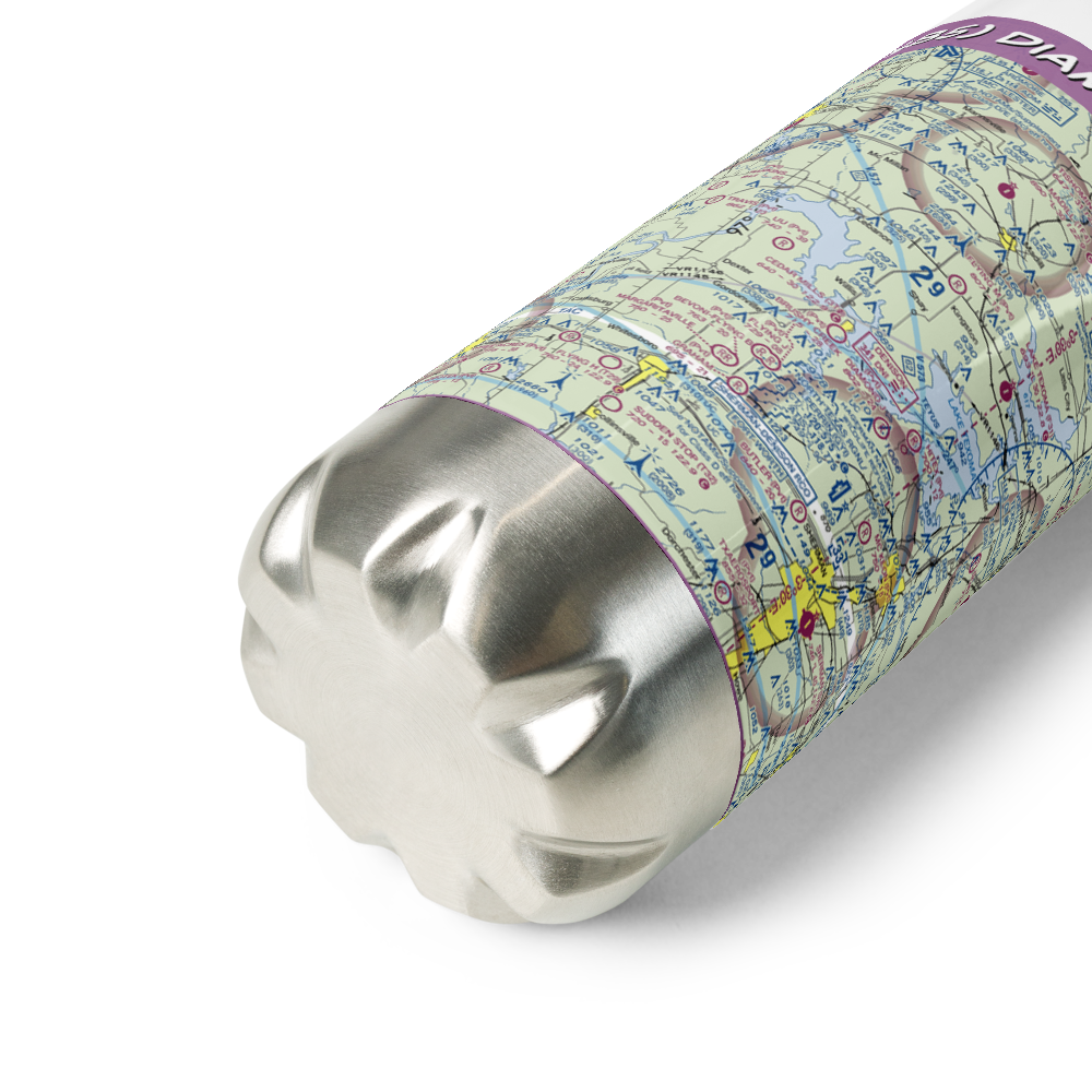 Diamond J Airport (TS85) VFR Sectional Water Bottle 