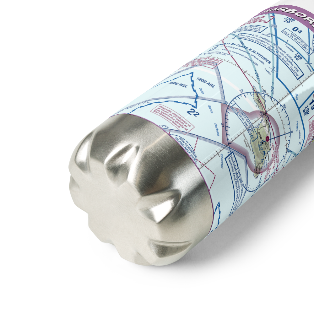 Two Harbors Amphibious Terminal (TWH) VFR Sectional Water Bottle 