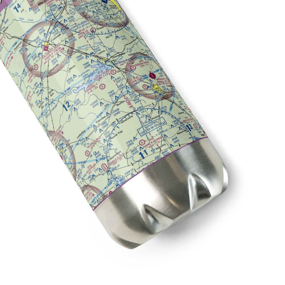 Lucky Star Ranch Airport (TX04) VFR Sectional Water Bottle 