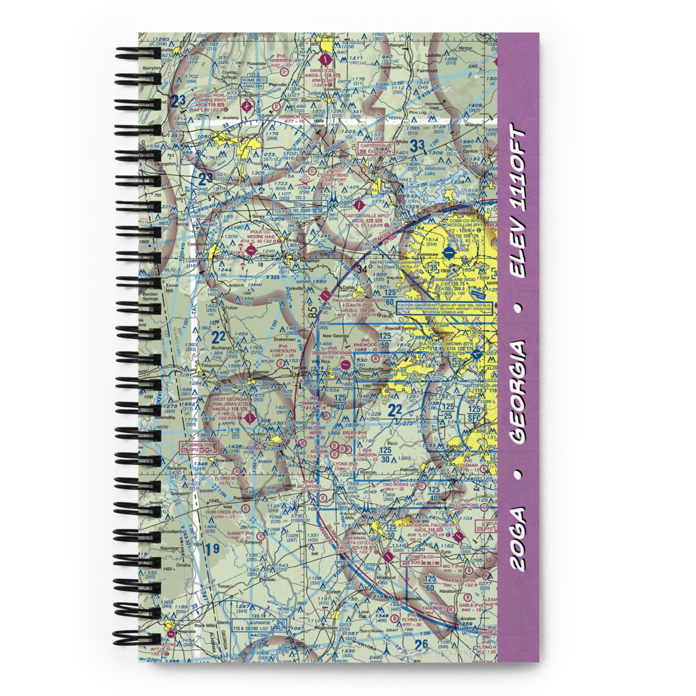 Earl L. Small Jr. Field/Stockmar Airport (20GA) VFR Sectional Notebook 