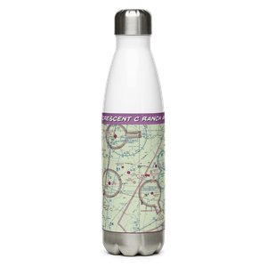 Crescent C Ranch Airport (TX79) VFR Sectional Water Bottle