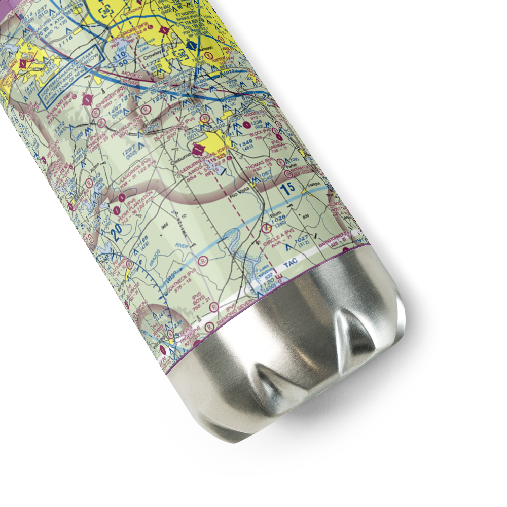 Coppenger Farm Airport (TX95) VFR Sectional Water Bottle 