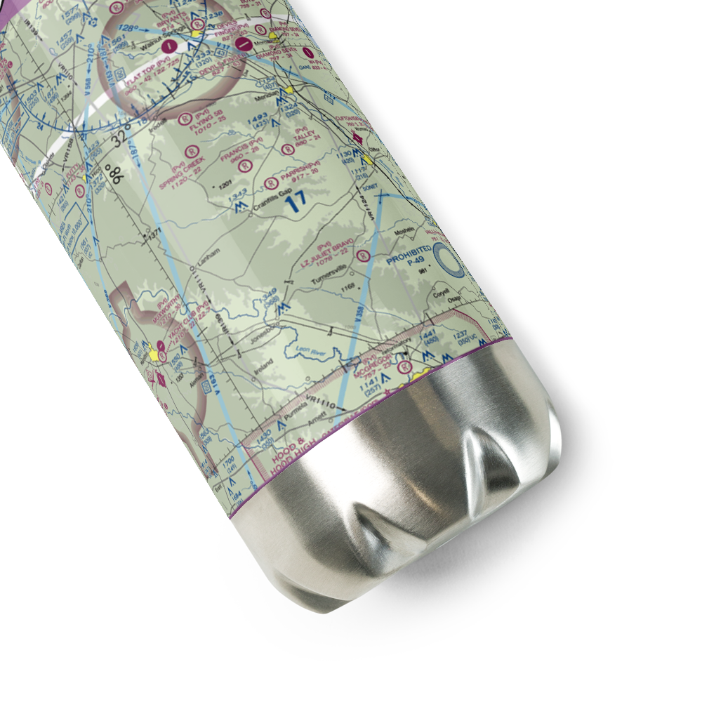 Cade Field (TX97) VFR Sectional Water Bottle 