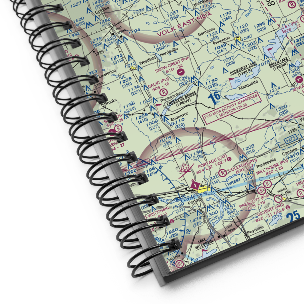 Buzzards Roost Airport (1WI7) VFR Sectional Notebook 