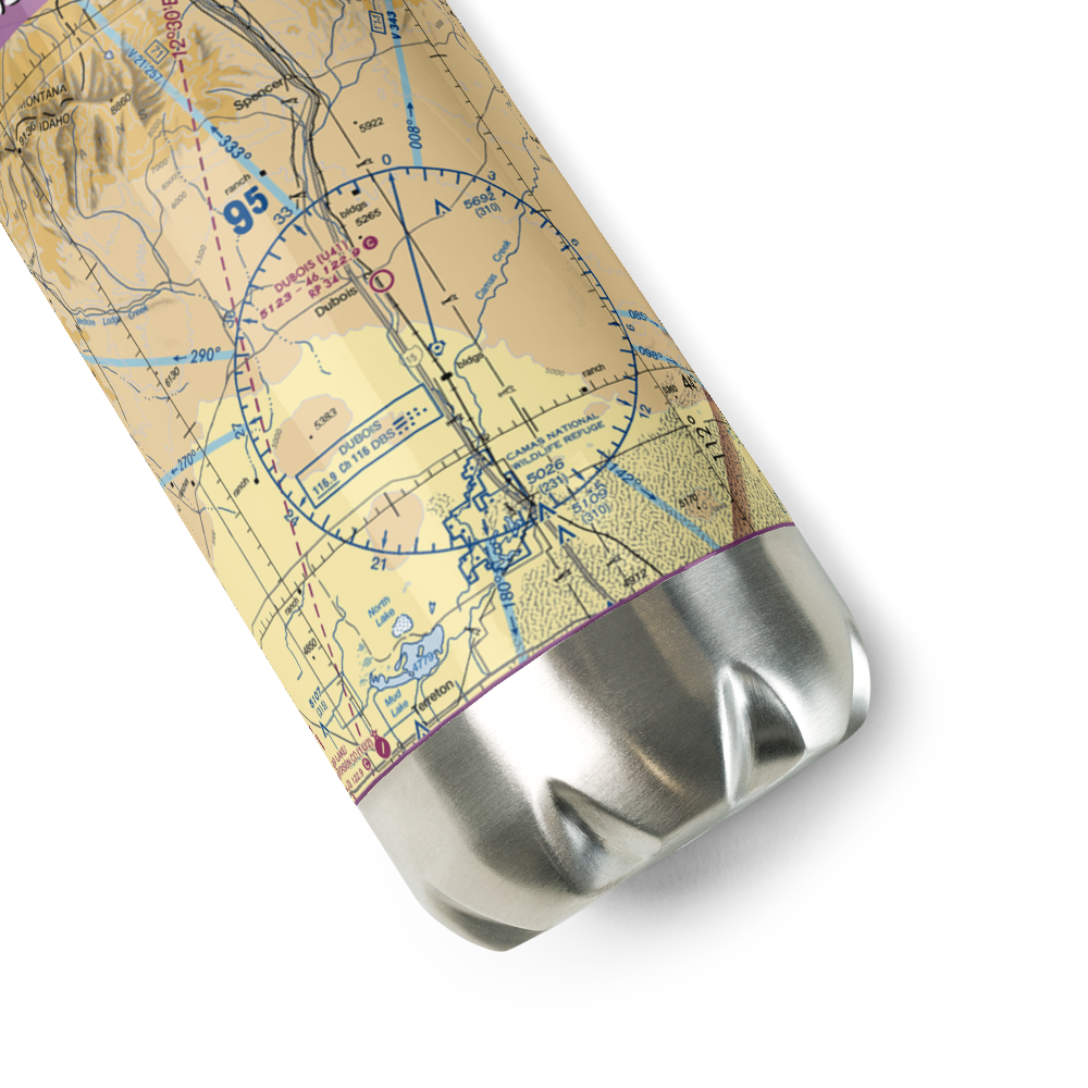 Dubois Municipal Airport (U41) VFR Sectional Water Bottle 