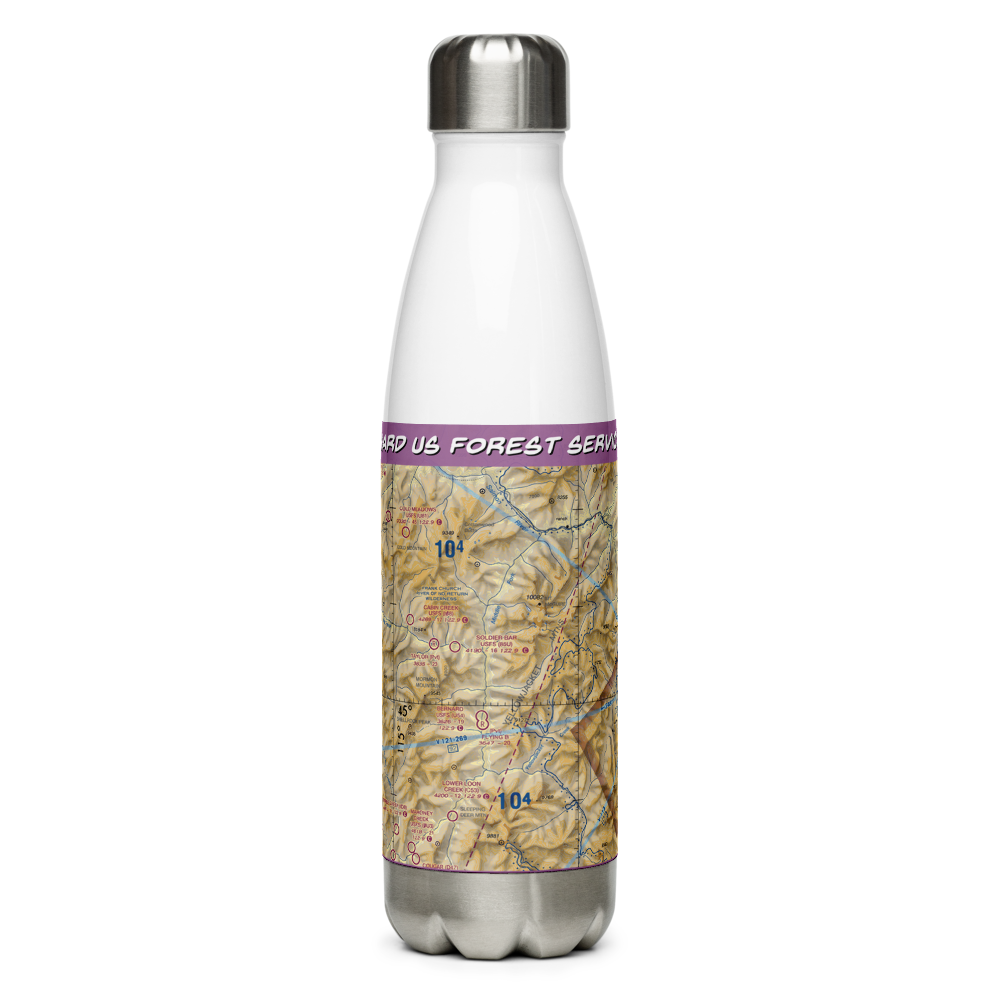 Bernard US Forest Service Airport (U54) VFR Sectional Water Bottle 