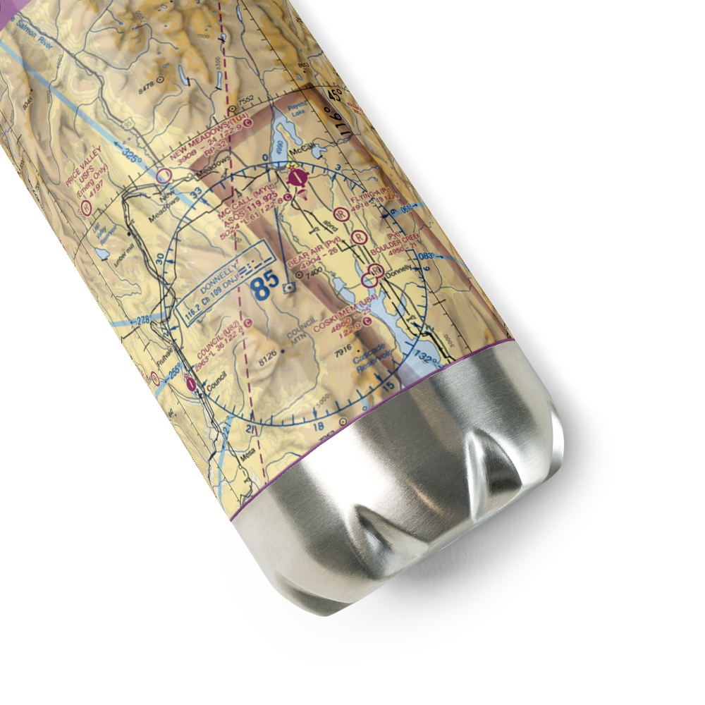 Ski Valley Airport (US-0009) VFR Sectional Water Bottle 