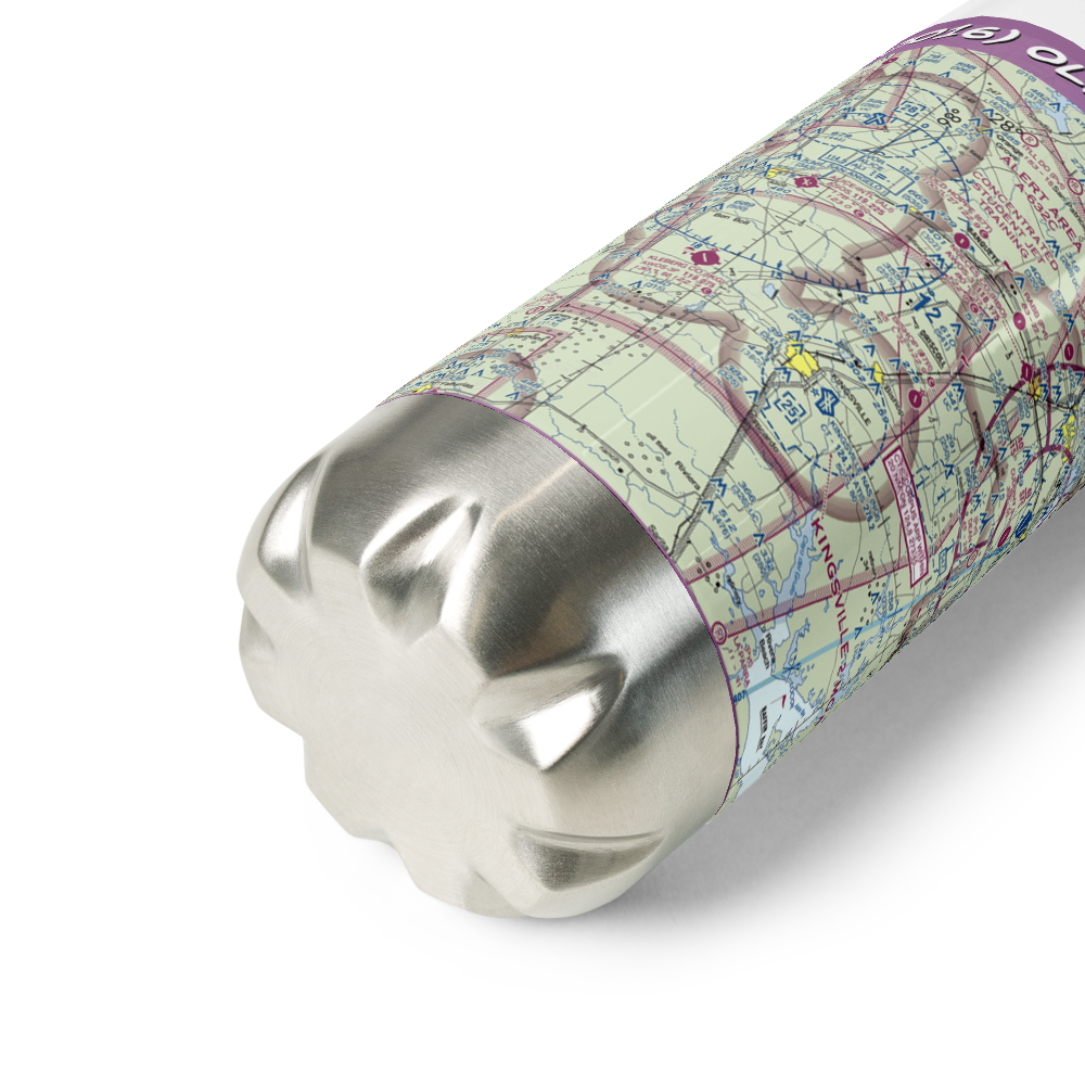 Oliver Till Airport (US-0016) VFR Sectional Water Bottle 