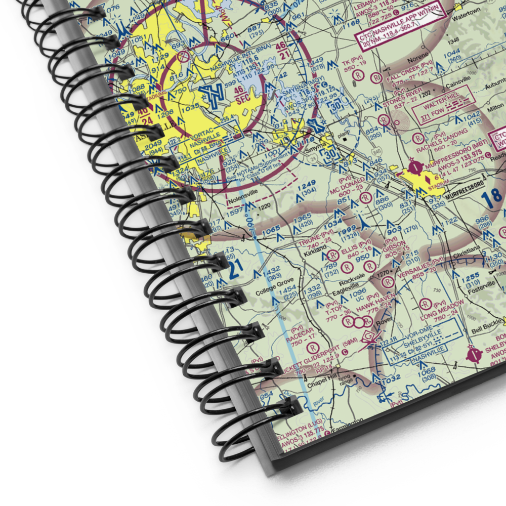 Cedar Crest Field (1TN0) VFR Sectional Notebook 